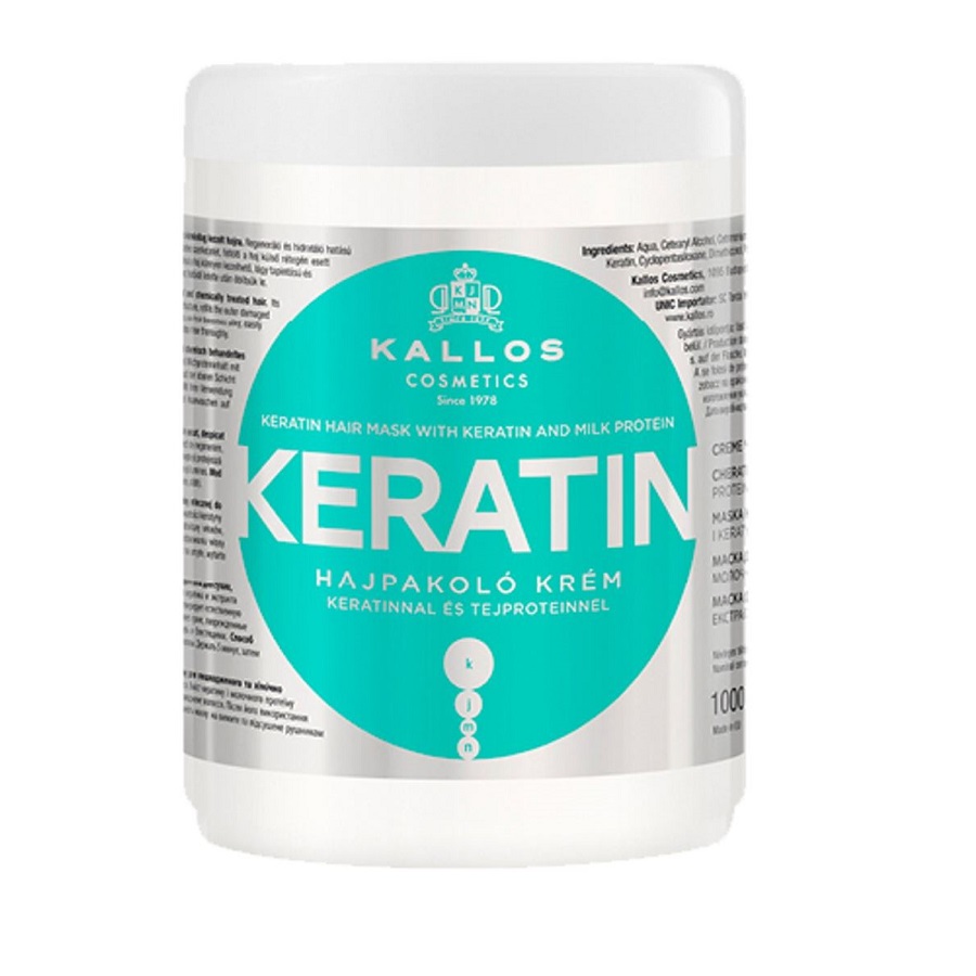 Kallos Keratin Hair Mask With Keratin And Milk Protein 1000 ml