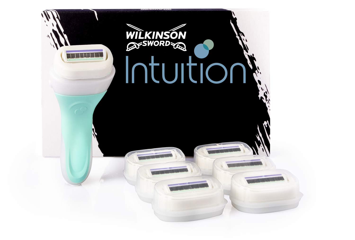 Wilkinson Sword Intuition Sensitive Care Damen Rasierer mit 6 Ersatzklingen