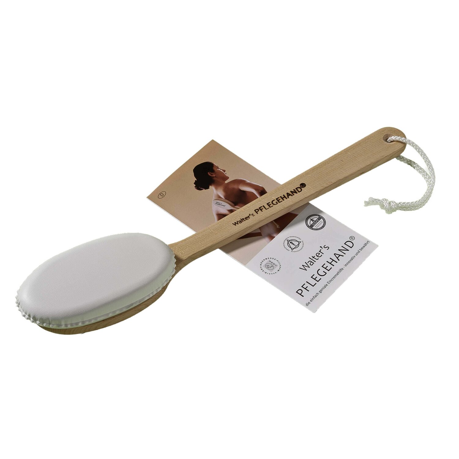 Walter's Pflegehand Eincremehilfe inkl. Kissen - hautfreundlich Körperpflege-Accessoires