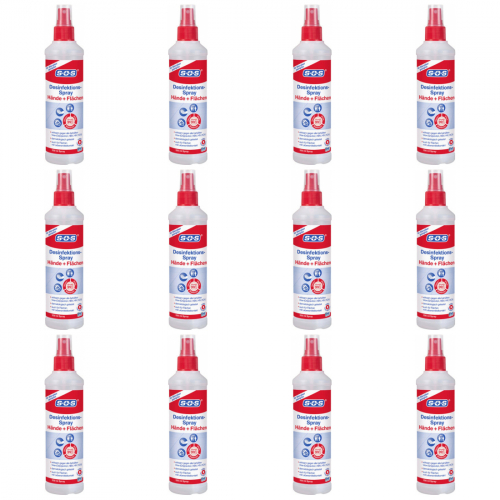SOS Desinfektionsspray 12 x 250ml Flasche