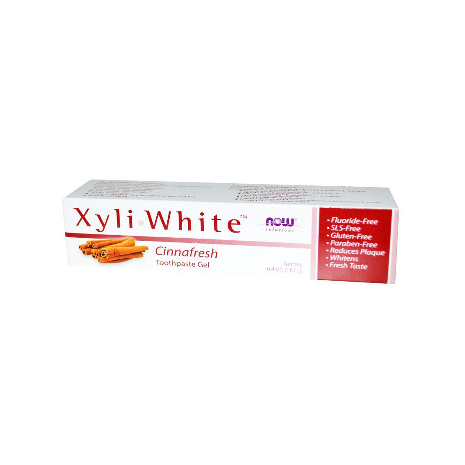 Now Foods Xyliwhite Gel Cinnafresh 181 g, mit Whitening-Effekt für eine sanfte Zahnaufhellung