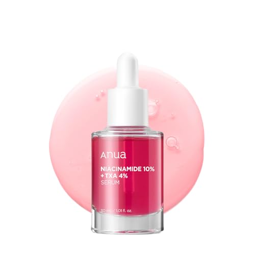 ANUA Serum mit 10 % Niacinamid + 4 % Tranexamsäure, Ceramid, Hyaluronsäure, Vitamin B12, natürliche Farbe, Koreanische Glashaut, parfümfrei, 30 ml - Gesichtscreme