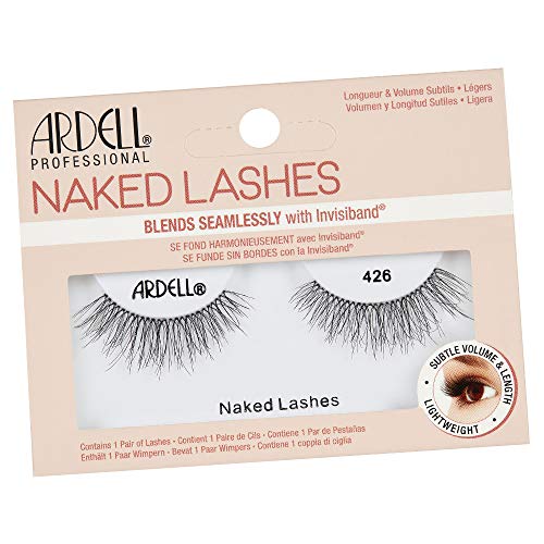 ARDELL Naked Lashes Echthaarwimpern 426-1 Paar künstliche Wimpern natürlich aus Echthaar, vegan, wieder verwendbar | Natural Fake Lashes zum Kleben