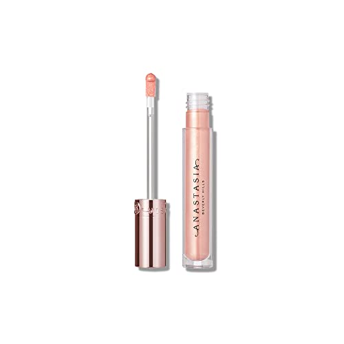 Anastasia Beverly Hills Shimmer Lip Gloss, Lippenpflege mit glamourösem Glanz, 4,8 ml in warmen Nude-Tönen