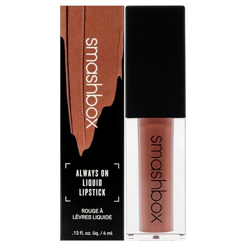 Smashbox Always On Liquid Lipstick, matter Flüssig-Lippenstift in Stepping Out, 4 ml mit hoher Pigmentierung und schnellem Trocknungs-Effekt