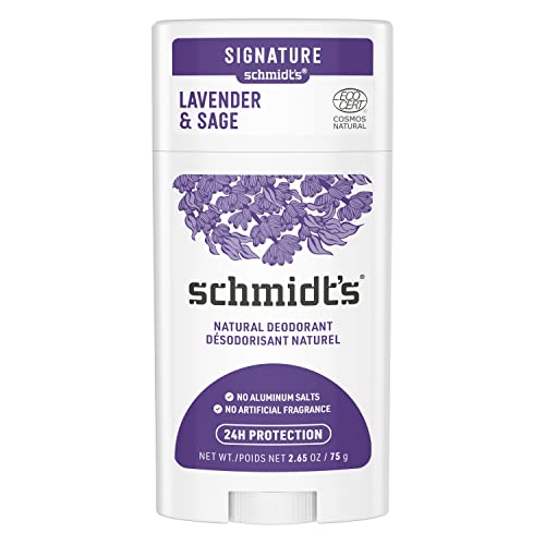Schmidt's natürlicher Deo Stick Lavendel & Salbei Deodorant ohne Aluminium für langanhaltende Frische 75 g 1 Stück