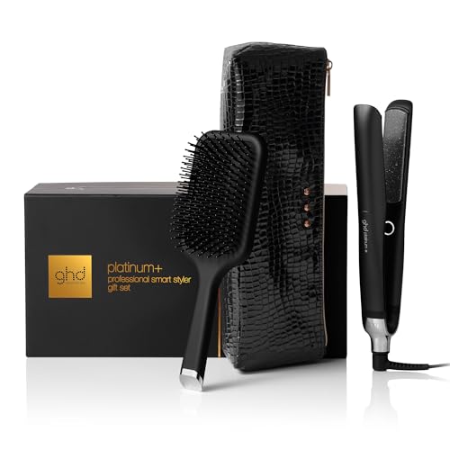 ghd platinum+ Geschenkset, professionelles Glätteisen mit Ultra-Zone Technologie und Hitzeschutz-Etui