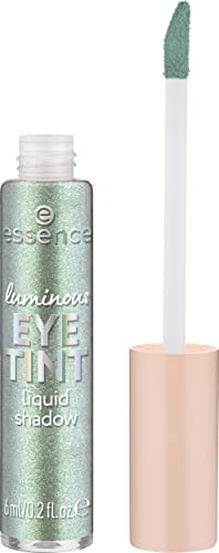 essence luminous EYE TINT liquid shadow, Lidschatten, Nr. 06, Grün, langanhaltend, strahlend, schimmernd, vegan, ohne Mikroplastikpartikel, Nanopartikel frei, ohne Parfüm, 1er Pack (6ml)