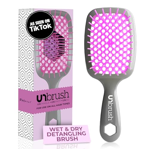 UNbrush Original Collection Detangling Hair Brush, Orchid Detangler für nasses und trockenes Haar, unisex
