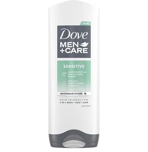 6er Pack - Dove Duschgel Men+Care 3in1 - Sensitiv - 400ml