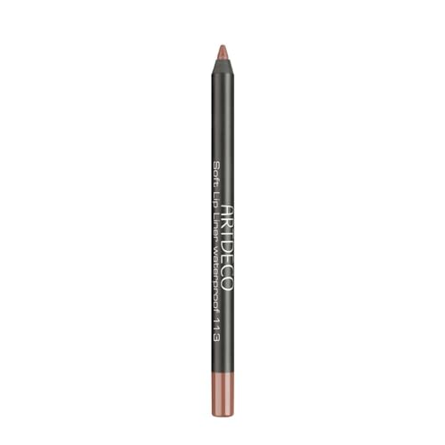 ARTDECO Soft Lipliner Waterproof - Wasserfester, langanhaltender Lippenkonturenstift - 1 x 1,2 g, glänzendes, cremiges Finish, pflegend mit Kollagen-Präpeptid und Vitamin E, Hyaluronsäure für Volumen - rot
