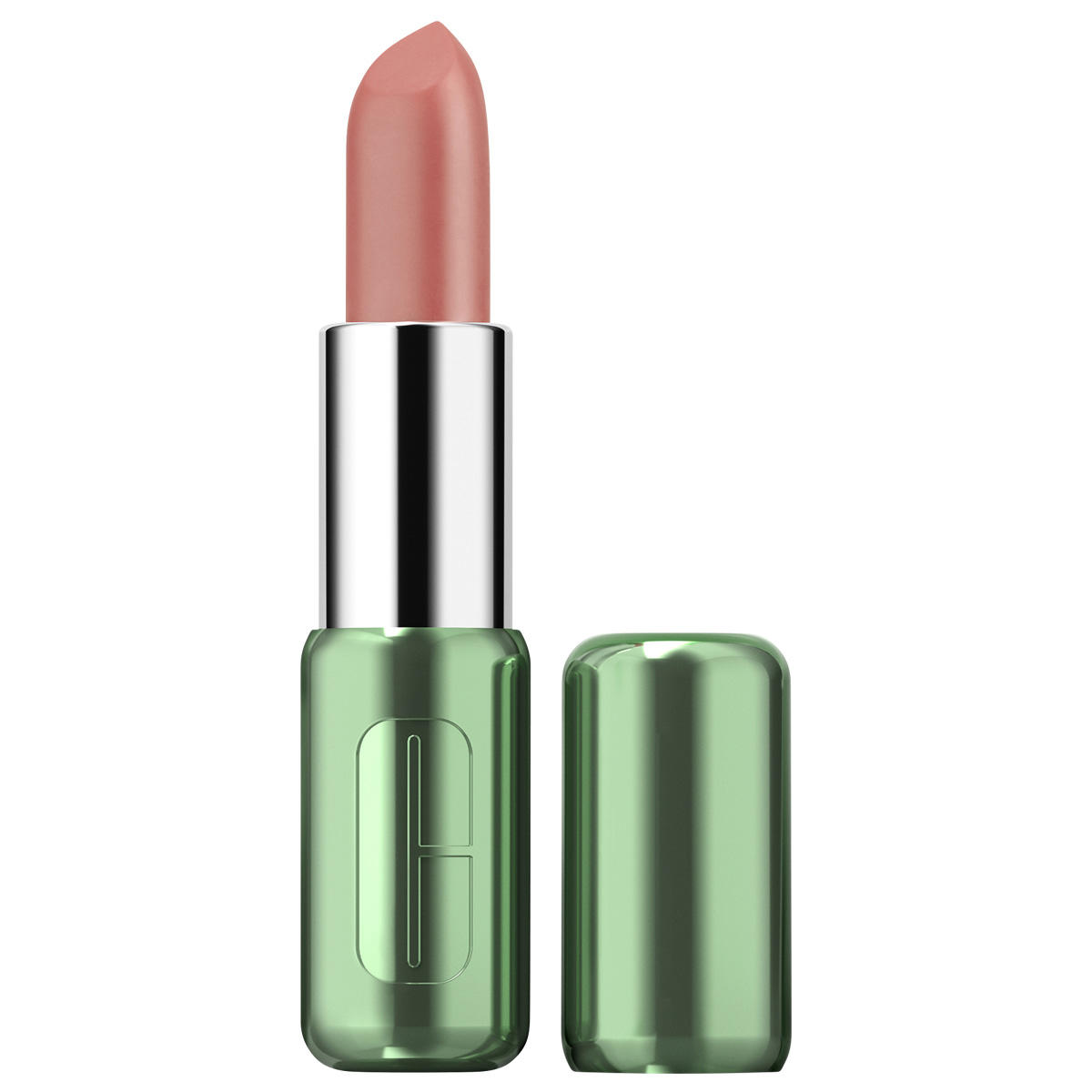 Clinique Pop Longwear Lipstick 01 Blushing Pop, satinierter Lippenstift mit bis zu 8 Stunden Haltbarkeit, 3,9 g