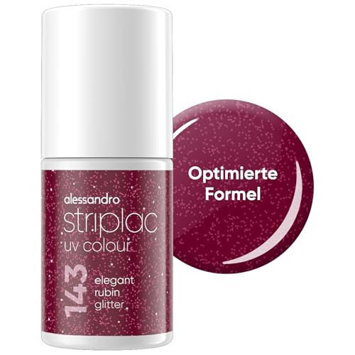Alessandro Striplac UV Colour Nagellack 6,5 ml, hochpigmentiert, kratzfest, entfernt ohne Remover