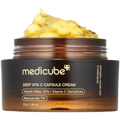 medicube Deep Vita C Kapsel Cream 55 g - 500.000 PPM Vitaminwasser, Vitamin C-Kapsel, strahlender Teint