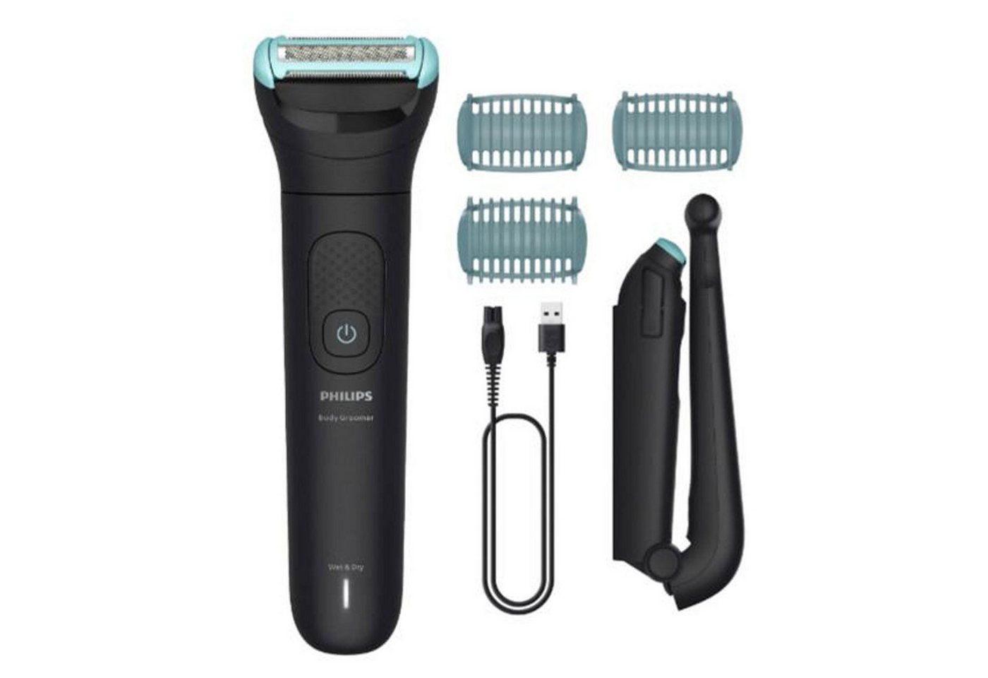 Philips Elektrorasierer 5000 Series BG5475/15, 100 % wasserfest, Triple Protect Rasiersystem, 2-5 mm Trimmkämme, bis zu 100 Minuten Akkulaufzeit