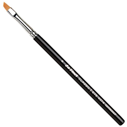 Da Vinci Eyeliner Liner schräg, Kunstfasern Augenbrauenpinsel Größe 4 für präzise Lidstriche, Damen