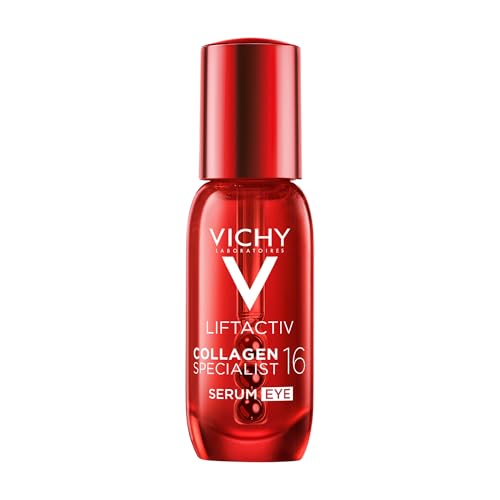 Vichy Liftactiv Collagen 16 Augenserum, stärkt alle Kollagen-Familien mit Co-Bonding Technologie, für empfindliche und reife Haut, 15 ml