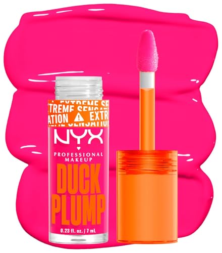 NYX Professional Makeup Duck Plump Vegan Lipgloss für Damen, glossy Finish mit Kollagen, 7 ml in verschiedenen Farben