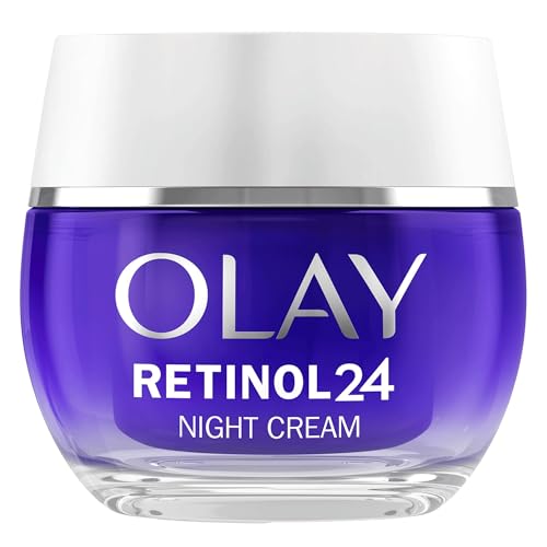Olay Retinol 24 Nachtcreme, feuchtigkeitsspendend mit Vitamin E und Antioxidantien, 50 ml
