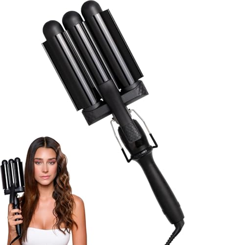 Mermade Pro Waver 32 mm Lockenstab Black mit Ionen-Funktion und Beach-Waves-Effekt