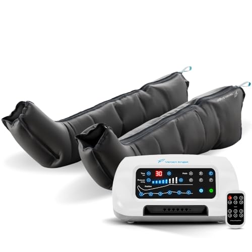 Venen Engel 6 Premium Beinmassagegerät, 6 Luftkammern mit 6 Programmen, medizinisch zertifiziert für Gleitwellenmassage an den Beinen
