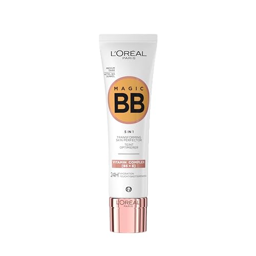 L'Oréal Paris BB Crème C'est Magic Teint-Perfector 5-in-1 feuchtigkeitsspendende Tönung 24 Stunden LSF 11, Medium Dark (05) 30ml