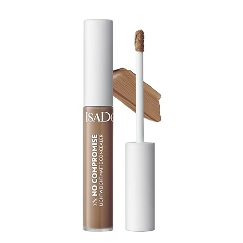 Isadora No Compromise Lightweight Matte Concealer (9NC, 10 ml) - Mittlere bis vollständige matte Abdeckung, Reduzierung von Schwellungen, mit Pflanzenextrakten
