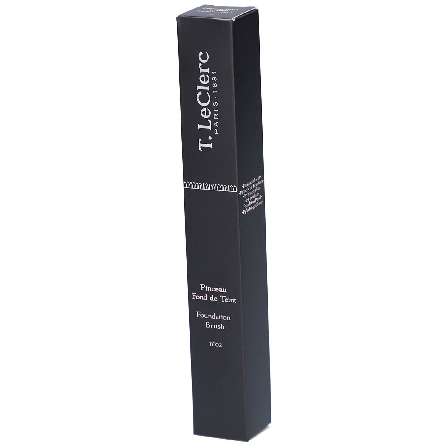T.LeClerc Foundation Penseel 02, Pinsel zum Auftragen und Verblenden von flüssigem oder cremigem Make-up