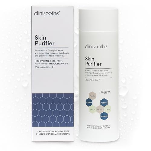 Clinisoothe Skin Purifier 250mL - Hochreiner Hypochlorous Hauttoner & Hydratisierendes Gesichtsspray für Unreinheiten, Rückenflecken & mehr - 7-in-1 Gesichtsreiniger für Frauen & Männer