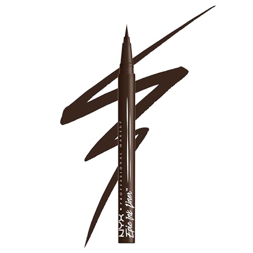 NYX Professional Makeup Epic Ink Liner, Eyeliner 1 ml, präziser, wasserfester und veganer Lidstrich in DARK CHOCOLATE