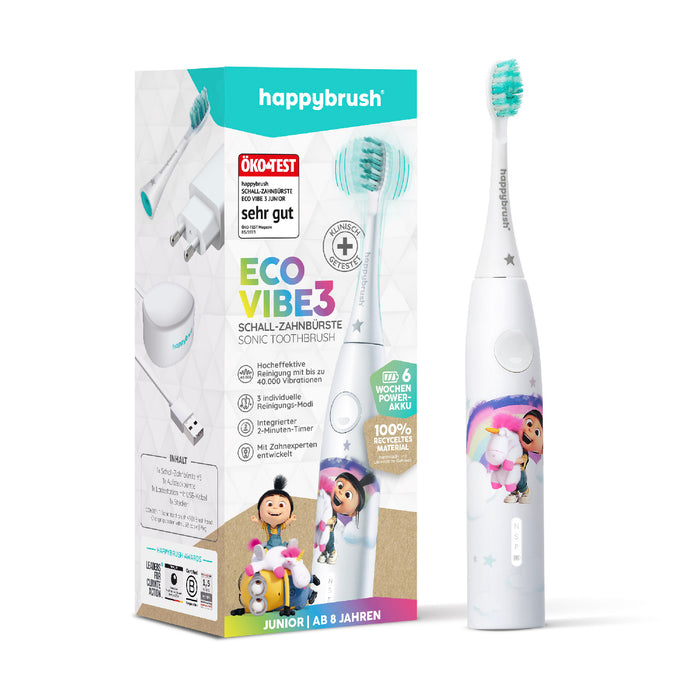 happybrush Eco Vibe 3 Kinder-Schallzahnbürste Set