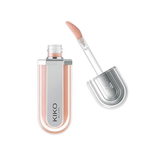 KIKO Milano 3D Hydra Xtreme Lipgloss, hydratisierendes Lipgloss für mehr Lippenvolumen, Farbton 01 Pink Glacier, 6 ml