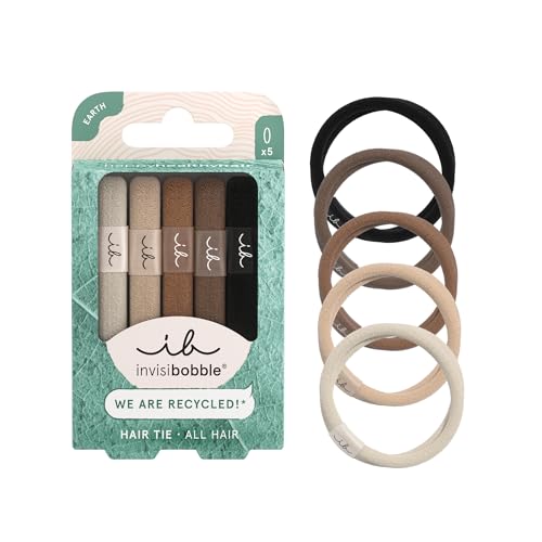 invisibobble 5 Haargummis Damen & Mädchen Mocha Brown | Zopfgummi Haarschonend | Haarband Anti Frizz & Ohne Abdruck | Stylischer Haargummi für jeden Haartypen | 5 Stück