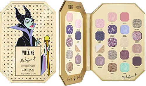 Catrice Disney Villains Maleficent Eyeshadow Palette, Lidschatten, Nr. 010, Mehrfarbig, 18 Farben, langanhaltend, vegan, ohne Mikroplastikpartikel, Nanopartikel frei, ölfrei, 1er Pack (18g)