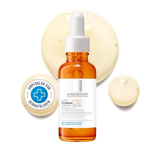 La Roche Posay Pure Vitamin C12 Serum, Regenerierende Anti-Falten-Gesichtspflege mit 12 % Vitamin C, 30 ml