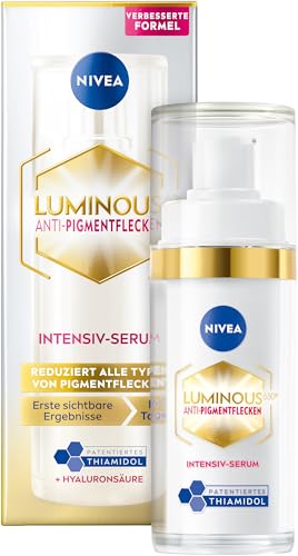NIVEA Cellular Luminous630 Anti-Pigmentflecken Intensiv-Serum, Feuchtigkeitsserum für Damen, 30 ml, zur Minderung von Hyperpigmentierung