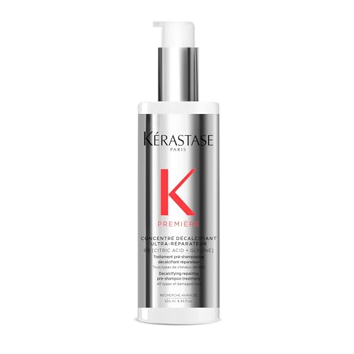 Kérastase Première, Concentré Décalcifiant Ultra-Réparateur Hair Treatment, 250 ml, Reparierendes und kalziumreduzierendes Pre-Shampoo mit Zitronensäure und Glycin