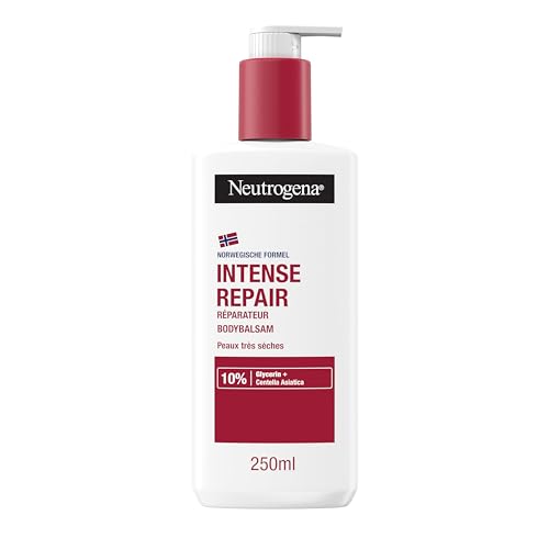 Neutrogena Intense Repair Reparierender CICA Bodybalsam, feuchtigkeitsspendende Bodylotion mit Glycerin & Centella Asiatica, nicht fettend, 250 ml, für raue, sehr trockene Haut