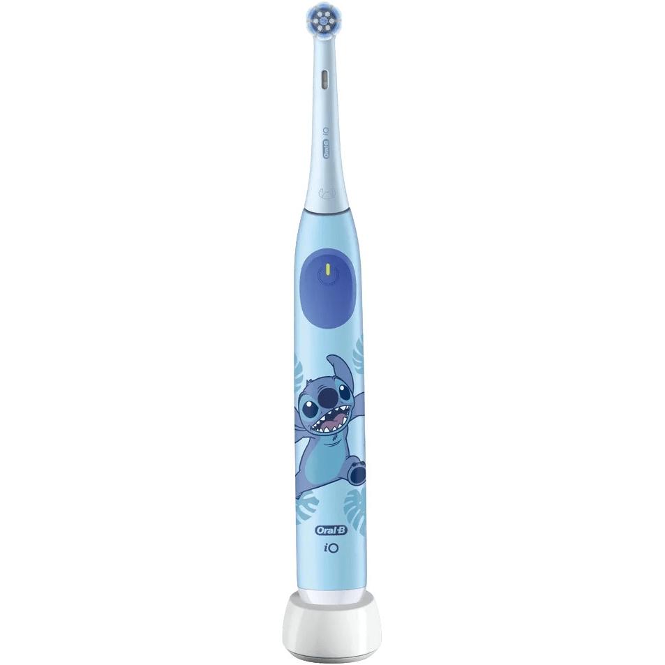 Oral-B iO 6+ Kids, Elektrische Zahnbürste mit drei Putzmodi, Disney Stitch Design, 2-Minuten-Musik-Timer