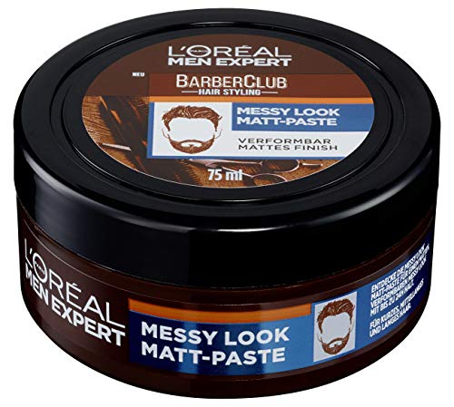 L'Oreal Men Expert Styling L'Oreal Men Expert Styling Barber Club Messy Look Matt Paste Haarwachs 75 ml