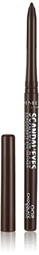 Rimmel ScandalEyes Exaggerate, automatischer Konturstift, wasserfest, 002 Chocolate Brown, 0,35 g
