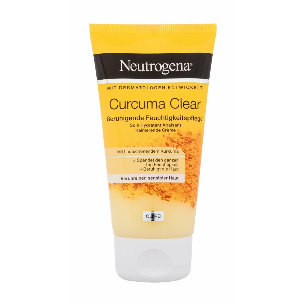 Neutrogena Curcuma Clear Beruhigende Feuchtigkeitspflege Gesichtscreme 75 ml mit feuchtigkeitsspendender Wirkung
