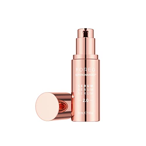 FOREO SUPERCHARGED SERUM 2.0 – Leitfähiges Mikrostromgel – Hyaluronsäure & Squalan – Verjüngend & Feuchtigkeitsspendend – Vegan & Tierversuchsfrei – 30 ml