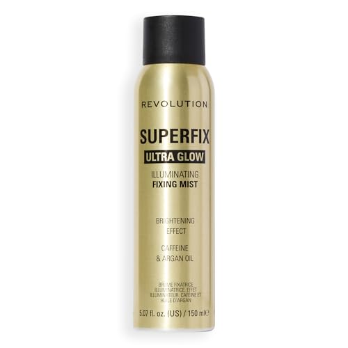REVOLUTION Superfix Ultra Glow Fixing Spray, strahlendes Finish zur Hautvorbereitung und Fixierung