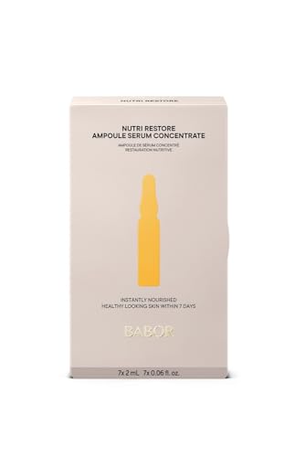 BABOR Nutri Restore, Aufbauende Serum Ampullen für das Gesicht, Intensiv nährende Hautpflege, Vegan, Mit Aminosäuren und Arganöl, 7 x 2 ml