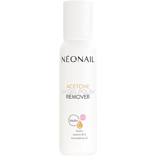 NEONAIL UV Nagellackentferner Aceton, 100 ml, mit Biotin, Vitamin B12 und Macadamia-Öl, pflegend und feuchtigkeitsspendend