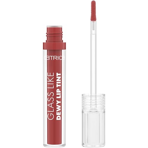 Catrice Glass Like Dewy Lip Tint, Lipgloss, Nr. 080, Rot, Färbeeffekt, glänzend, vegan, 3ml