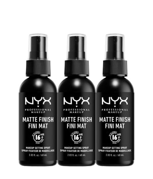 NYX Professional Makeup Make Up Setting Spray Matte Finish 3er Set, 3 x 60 ml Fixing Spray für langanhaltende mattierte Ergebnisse