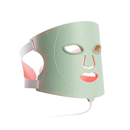 Nanoleaf LED Licht Gesichtsmaske, wiederaufladbare Rotlicht Face Mask mit 7 Modi, RGB & NIR-LEDs, hautfreundliches Silikon, tragbar, 5-10 Min täglich