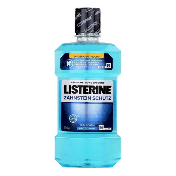 Listerine Zahnsteinschutz Lösung 600 ml, für ein strahlend sauberes Lächeln